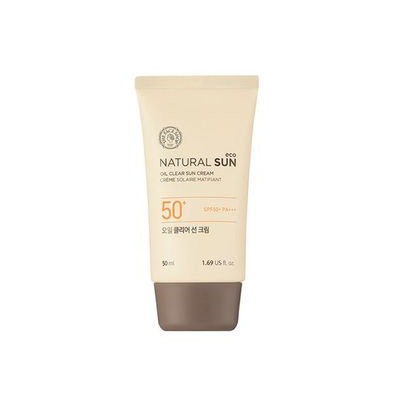 The Face Shop - Natural Sun Eco Oil Clear Sun Cream SPF50+ PA+++ 50ml 50ml