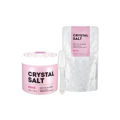 Missha - Crystal Salt Body Oil & Scrub (Rose) 500g 500g