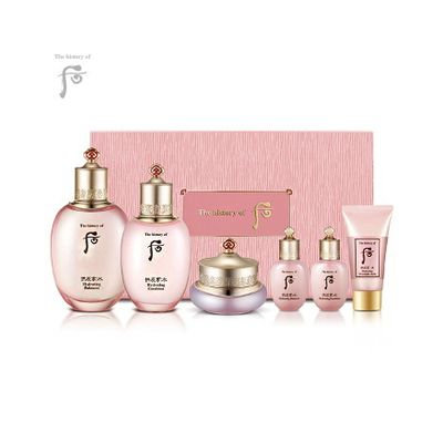 The History of Whoo - Gongjinhyang Soo Soo Yeon Set: Balancer 150ml + 20ml + Lotion 110ml + 20ml + Jin Cream 20ml + Hydrating Overnight Mask 30ml 6pcs