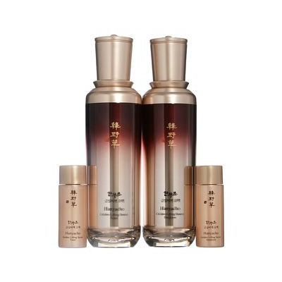 Tony Moly - Hanyacho Golden Lifting Secret Set: Toner 130ml + 20ml + Emuslion 130ml + 20ml 4pcs