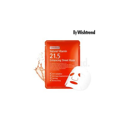 By Wishtrend - Natural Vitamin 21.5 Enhancing Sheet Mask 1pc 1pc x 23g