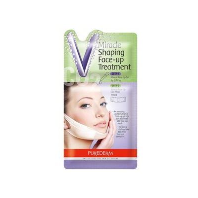 PUREDERM - Miracle Shaping Face-Up Treatment: Gel 5g + CO2 Mask 1pc 5g + 1pc