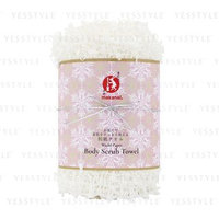 Makanai Cosmetics - Washi Paper Body Scrub Towel (White Snow Blossom) 1 pc