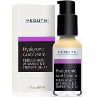 Hyaluronic Acid Cream Face Moisturizer for Dry Skin, Anti Aging Face Cream, Anti Wrinkle, Pore Minimizer, Even Skin Tone with Vitamin C, Vitamin E, Ferulic Acid, Tripeptide 31 - YEOUTH Guaranteed