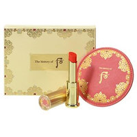 The History of Whoo - Gongjinhyang Mi Glow Lip Balm (Red) SPF10 Special Set: Lip Balm 1pc + Hand-Sized Mirror 1pc 2pcs