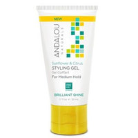 Sunflower & Citrus Styling Gel Medium Hold Travel Size Andalou Naturals 1.7 fl oz Gel