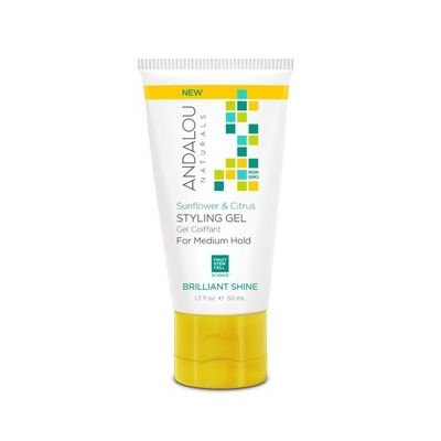Sunflower & Citrus Styling Gel Medium Hold Travel Size Andalou Naturals 1.7 fl oz Gel