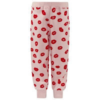 Pink Print Sweat Pants