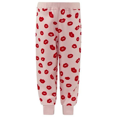 Pink Print Sweat Pants