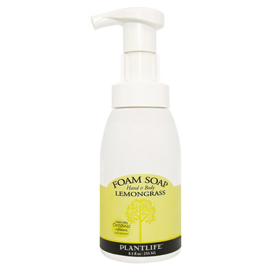 Plantlife Lemongrass Natural Hand & Body Foam Soap - 8 oz