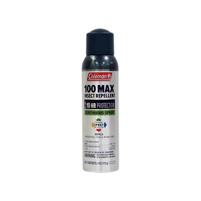 Coleman 100% 4 oz Deet Insect Repellent Continuous Spray - 7494