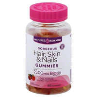 Nature's Reward Hair Skin & Nails Gummies 80 Count