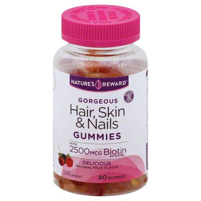 Nature's Reward Hair Skin & Nails Gummies 80 Count