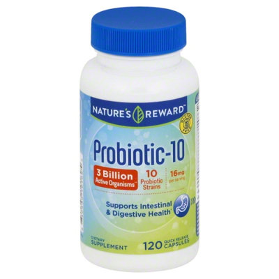 Nature's Reward Probiotic-10 3 Billion 120 ct