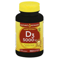 Nature's Reward Vitamin D3 5000Iu 360 ct