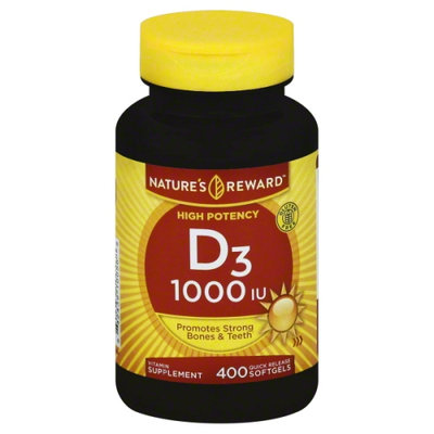 Nature's Reward Vitamin D3 Iu 400 ct