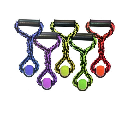 Multipet Nuts for Knots 2 knot Rope Tug with Tennis Ball Dog Toy