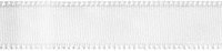 Single Face Satin Ribbon 5/8X18'-White