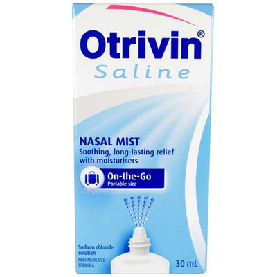Otrivin Saline Nasal Mist, with Moisturisers, 30 mL
