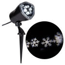 Lightshow LED Projection Snow Flurry Christmas Lights, White