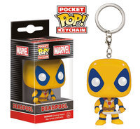Funko Pocket POP! Keychain Marvel 1.5 inch Action Figure - Yellow Deadpool