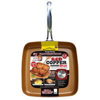 As Seen on TV Red Copper Square Dance Pan