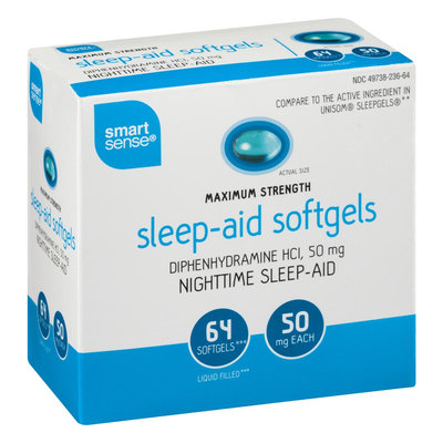 Mygofer Smart Sense Maximum Strength Sleep-Aid Softgels Nighttime Sleep-Aid - 64 CT