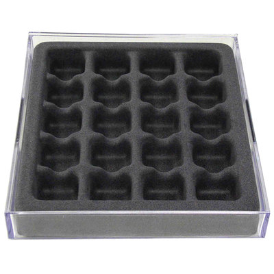 Axis International Marketing Stack Em Jewelry Organizer For Rings And Earrings, 20 Compartments, Set of 2