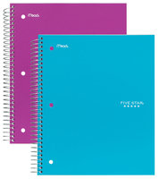 Mead Products Mead Five Star Notebook 3 Subject College Ruled 150 Sheets 1 notebook, Multi Color