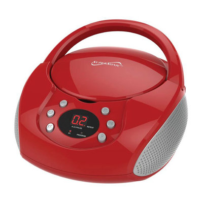 Supersonic BLTH PRTBL BOOMBOX RED