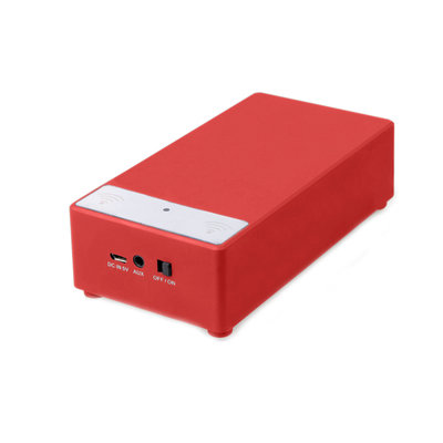 Supersonic SC-1345 Speaker System - 2 W RMS - Portable - Battery Rechargeable - Red - 100 Hz - 20 kHz - iPod Supported