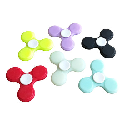 ALPHA DIGITAL Fluorescent Tri-vane Fidget Spinner, Durable Bearing, 1-2 Minute Spin Time, Helps Improve Attention, Reduce Stress & Anxiety, Multi-Color