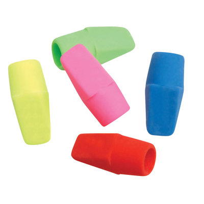 My Three Sons Limited Inc. Moon Products Cap Eraser Bright Colors 144 Per Pk, Bundle Of 5, Multi-Color