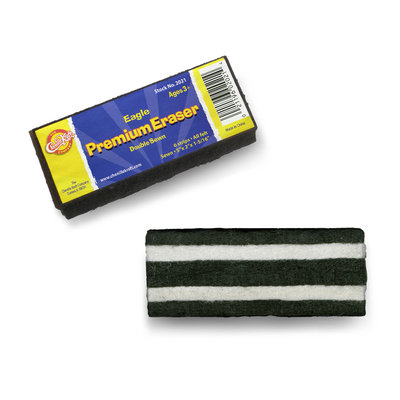 My Three Sons Limited Inc. Pacon Eagle Eraser, Bundle Of 12, Black