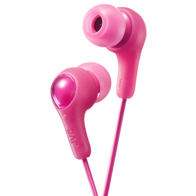 JVC Gumy Plus In-Ear Headphones w/ Mic - Pink