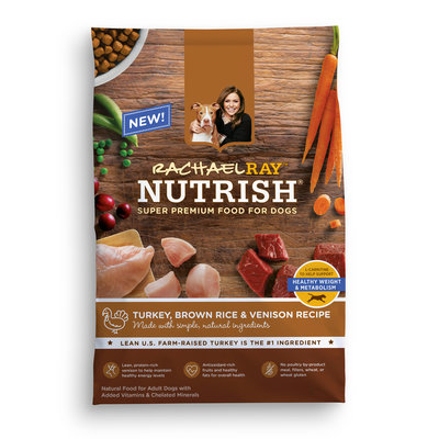 Dad's Products Co., Inc. Nutrish Natural Dry Dog Food, Turkey, Brown Rice & Venison Recipe, 13 lbs