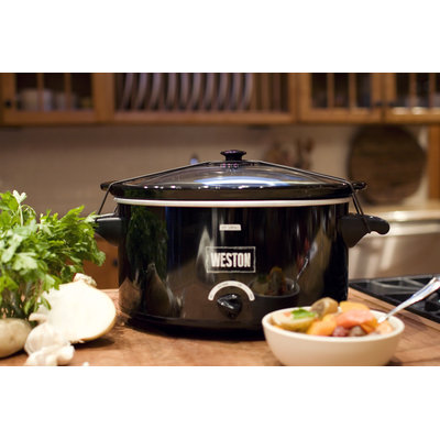 Weston Slow Cooker 8 qt. with Lid Latch Strap