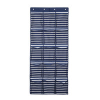 David Shaw Silverware Na Ltd Kids 15 Pocket Over-the-door Organizer - Blue Stripe