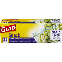 Glad Snack Zipper Bags, 22 Ct