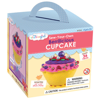 University Games My Studio Girl Sew-Your-Own Berrilicious Cupcake