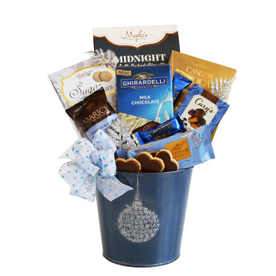 Curry Games, Inc. GIVENS GIFTING Blue Holiday Ornament Tin