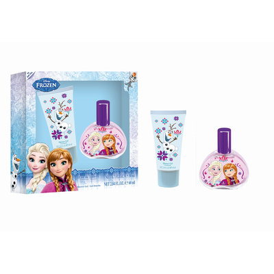 Air-val International, S.a. Air Val Disney Frozen Eau de Toilette Natural Spray Net 1.7 fl oz, Shower Gel Net 2.04 fl oz