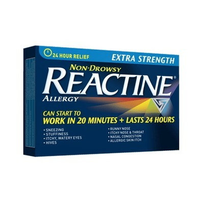 Reactine Extra Strength, 10 mg, 30 Tablets
