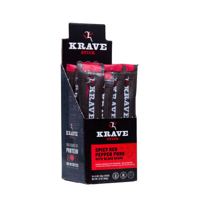12 - PACK: SPICY RED PEPPER PORK STICK WITH BLACK BEANS