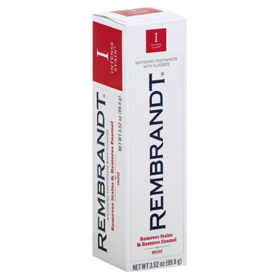 Rembrandt Intense Stain Whitening Toothpaste with Fluoride Mint - 3 oz, Pack of 2