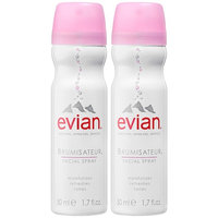 Evian Brumisateur® Natural Mineral Water Facial Spray Travel Duo 2 x 1.7 oz/ 50.28 mL