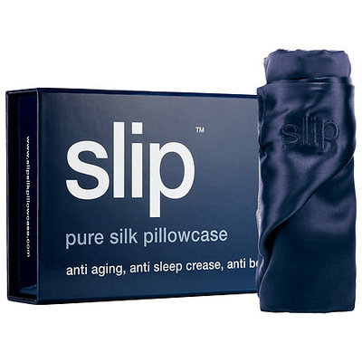 Slip Silk Pillowcase - Standard/Queen Navy