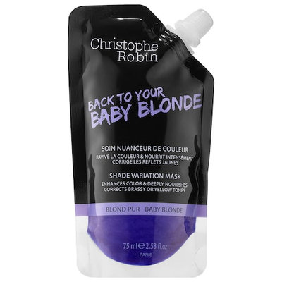 Christophe Robin Shade Variation Care Nutritive Mask with Temporary Coloring - Baby Blond 2.53 oz/ 75 mL