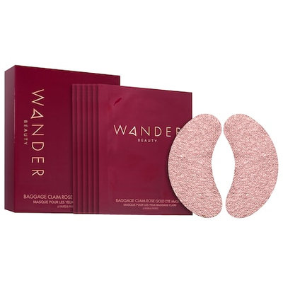 Wander Beauty Baggage Claim Rose Gold Eye Masks 6 x Eye Masks