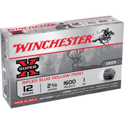 Winchester Super-X Slugs, 12-ga, 2-3/4, 1 oz, Rifled